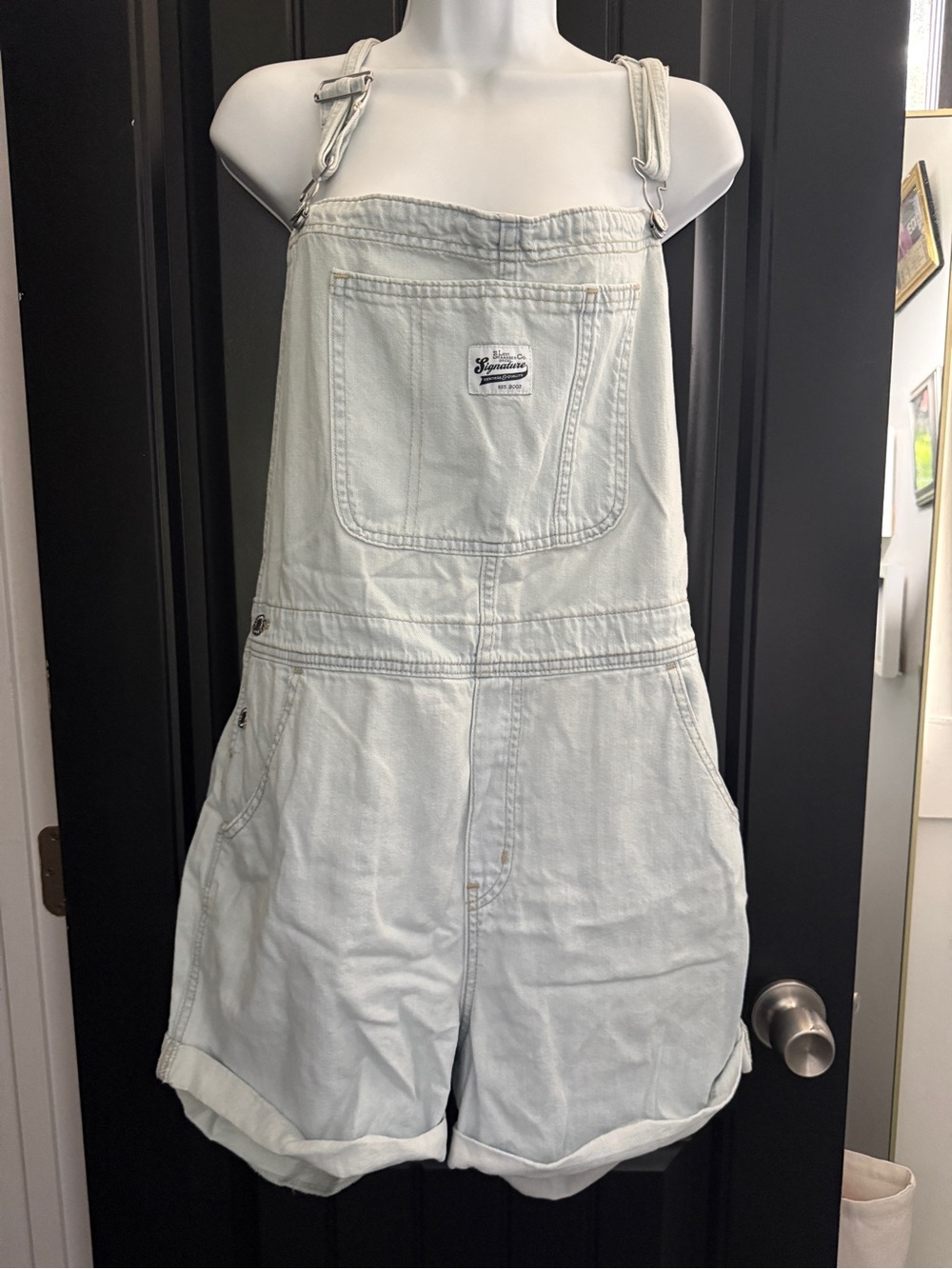 Levi’s Premium Denim Romper Short Overalls Heritage Shortalls Relaxed Fit XLarge